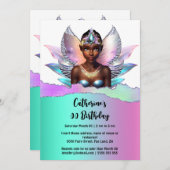 Fairy princess melanine | iriserende magische vleu kaart (Voorkant / Achterkant)