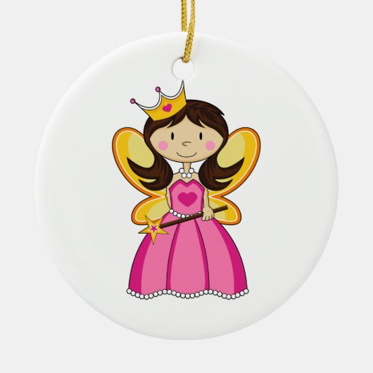 Fairy Princess met Wand Ornament (Voorkant)
