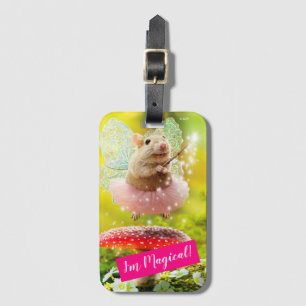 Fairy Princess Mouse Bagagelabel