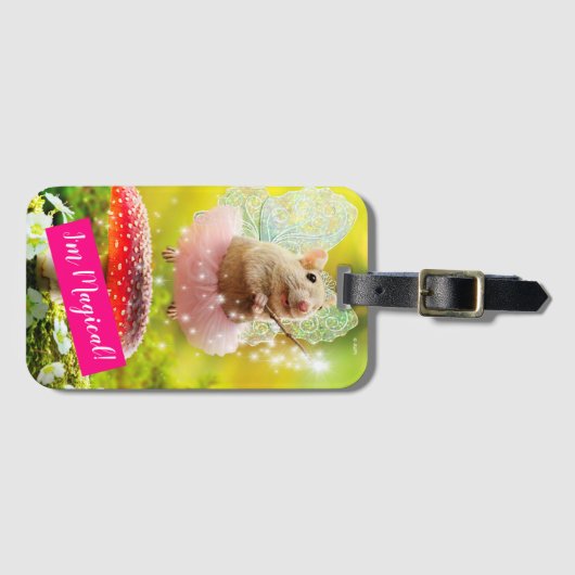 Fairy Princess Mouse Bagagelabel (Voorkant (horizontaal))