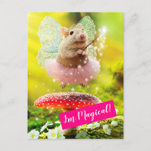 Fairy Princess Mouse Uitnodiging Briefkaart