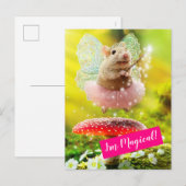 Fairy Princess Mouse Uitnodiging Briefkaart (Voorkant / Achterkant)