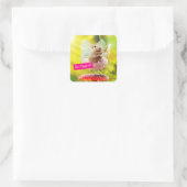 Fairy Princess Mouse Vierkante Sticker (Tas)