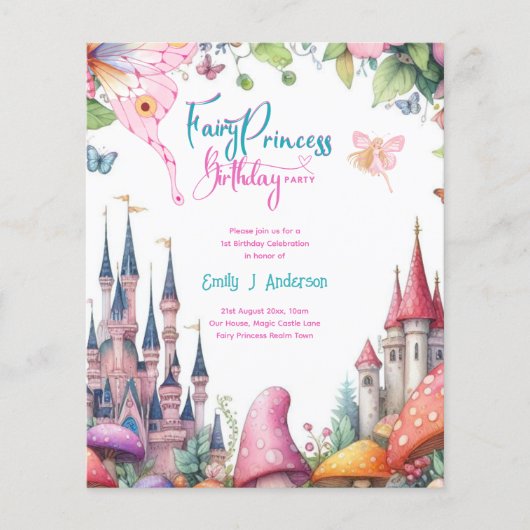 Fairy Princess Party Magische Verjaardag Bash (Voorkant)