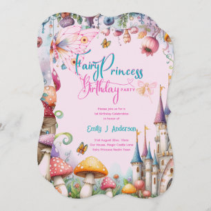 Fairy Princess Party Magische Verjaardag Bash Kaart