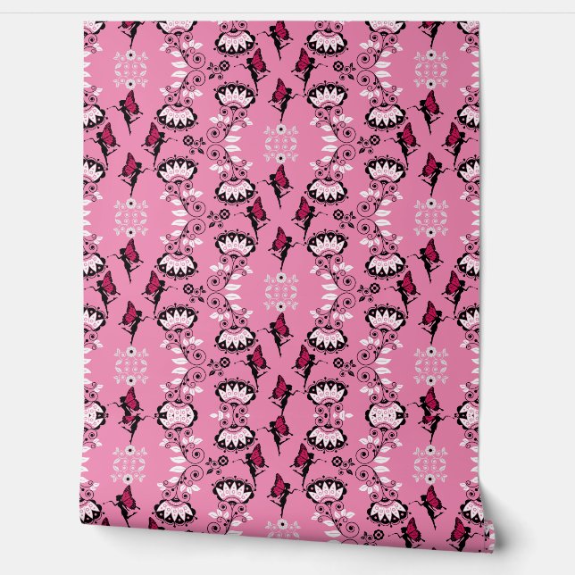 Fairy Princess Patroon Print Behang (Afrollen)