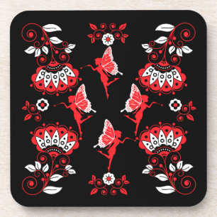 Fairy Princess Patroon Print Bier Onderzetter