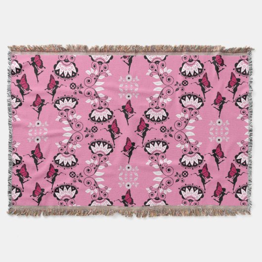 Fairy Princess Patroon Print Deken (Voorkant)