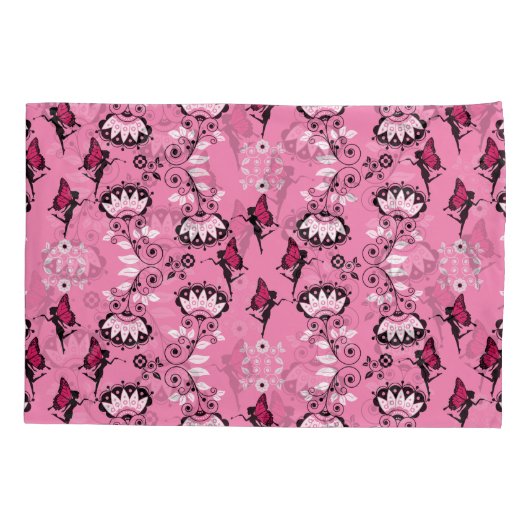 Fairy Princess Patroon Print Kussensloop (Achterkant)