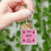Fairy Princess Patroon Print Sleutelhanger (Hand)