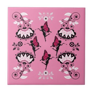 Fairy Princess Patroon Print Tegeltje