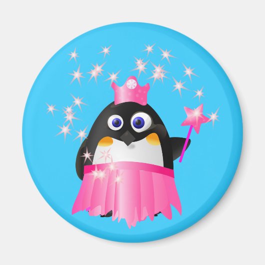 Fairy Princess Penguin Magneet (Voorkant)