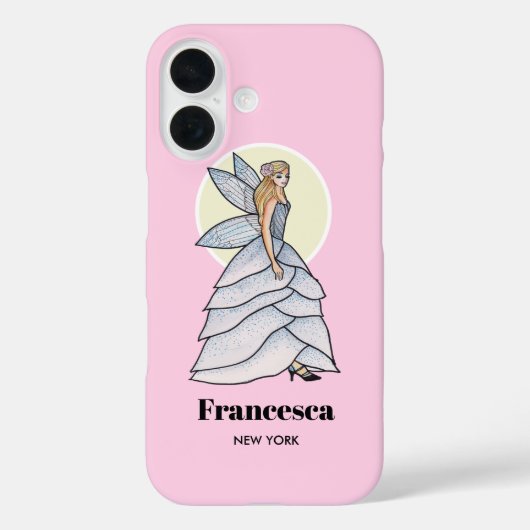 Fairy Princess Petal Dress Mode Illustratie Case-Mate iPhone Case (Achterkant)