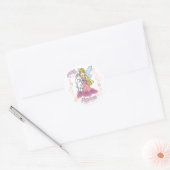 Fairy Princess Peuter Baby Ronde Sticker (Envelop)