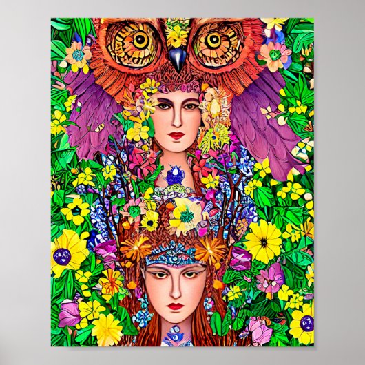 Fairy Princess Sisters Owl original nouveau Poster (Voorkant)