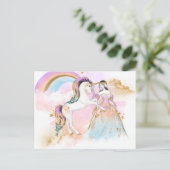 Fairy Princess Unicorn Briefkaart (Staand voorkant)