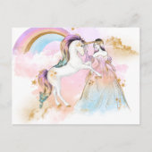 Fairy Princess Unicorn Briefkaart (Voorkant)