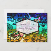 Fairy Princess vliegt met Butterflies Kaart (Achterkant)