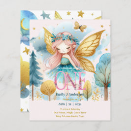 Fairy Prinses 1e Verjaardag EEN roze Fairycore