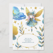 Fairy Prinses 2e Verjaardag TWEE Roze Fairycore Kaart (Achterkant)