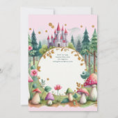 Fairy Prinses 2e Verjaardag TWEE Roze Fairycore Kaart (Achterkant)