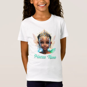 Fairy prinses 3D melanine magische vleugels meisje T-shirt
