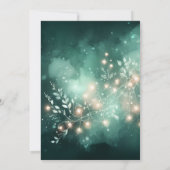 Fairy prinses betoverde groene baby meisje douche kaart (Achterkant)