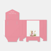 Fairy prinses betoverde roze baby meisje douche bedankdoosjes (Uitgevouwen)