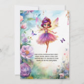 Fairy prinses betoverde tuin grillige meisjes kaart (Achterkant)