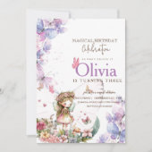 Fairy Prinses Bloementuin Meisjes Verjaardagsfeest Kaart