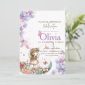 Fairy Prinses Bloementuin Meisjes Verjaardagsfeest Kaart