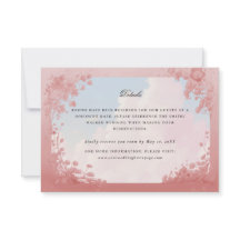 Fairy prinses bruiloft details kaart