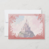 Fairy prinses bruiloft details kaart (Achterkant)