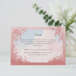 Fairy prinses bruiloft details kaart