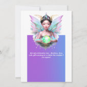 Fairy prinses Chinese meisje magisch Kaart (Achterkant)