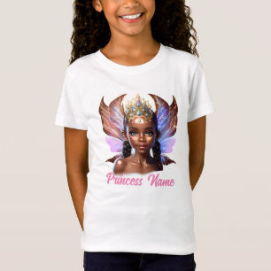 Fairy prinses DIY naam meisjes verjaardag thema T-shirt