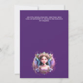 Fairy prinses glimmer gezicht glanzende glitter vl kaart (Achterkant)