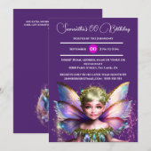 Fairy prinses glimmer gezicht glanzende glitter vl kaart (Voorkant / Achterkant)