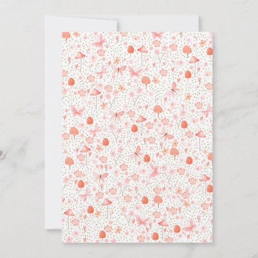 Fairy Prinses Magisch Meisje Verjaardagsfeest Kaart (Achterkant)