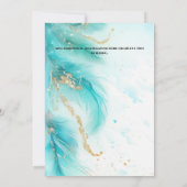 Fairy prinses meisjes verjaardag themafeest kaart (Achterkant)