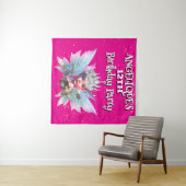 Fairy prinses roze decoraties meisjes verjaardag wandkleed (In Situ (horizontaal))