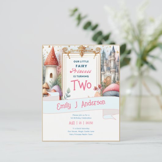 Fairy Prinses Verjaardag 1e 2e 3e 4e Fairycore (Staand voorkant)