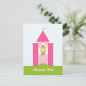 Fairy prinsessenkasteel dank u briefkaart (Staand voorkant)