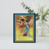 Fairy Queen en vogels Briefkaart (Staand voorkant)