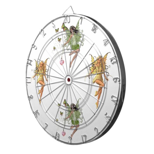 Fairy Queen gift Dartbord (Voorkant Rechts)