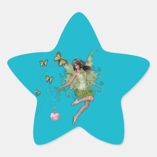 Fairy Queen gift Ster Sticker (Voorkant)