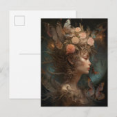 Fairy Queen Goddess Fantasy Art Briefkaart (Voorkant / Achterkant)