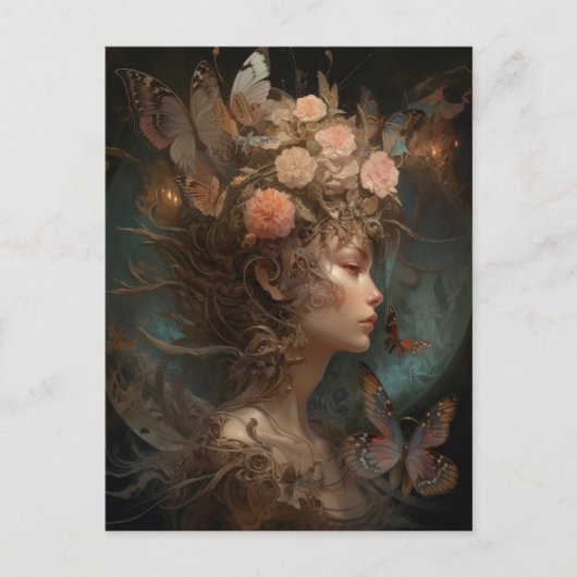 Fairy Queen Goddess Fantasy Art Briefkaart (Voorkant)
