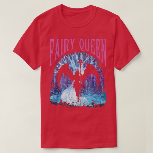 Fairy Queen Grunge Aesthetic Dark Fairycore Gothic T-shirt (Design voorkant)