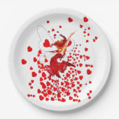 Fairy Queen of Hearts Paper Borden Papieren Bordje (Voorkant)